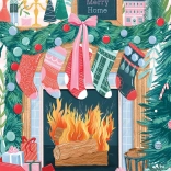 Pieces & Peace Puzzle Weihnachtlicher Kamin 500 Teile