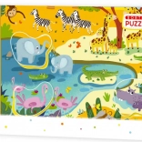 Puzzle Afrikanische Tiere 18 Teile