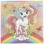 Papier-Servietten Einhorn 33 × 33 cm, 12 Stk.