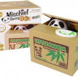Geldbox Panda lernt Bambus zu sparen