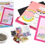 DIY Set Pailletten Pins Lama Bunter Rahmen