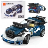 Technik-Bausatz Sportwagen blau 164 Teile mit Aufklebern