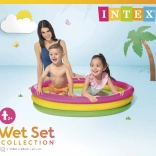 Intex aufblasbares Kinderplanschbecken 147 × 33 cm mit drei Ringen