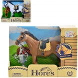 Pferd mit Zubehör 12 cm