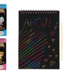 Kratzen Notizbuch bunt 10 Blätter