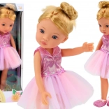 Rosa Ballettpuppe in Kleidern 33 cm