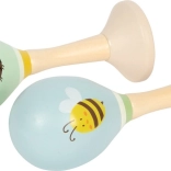 Holz-Maraschkas Small Foot Biene und Marienkäfer – Set mit 2 Stück