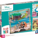 Clementoni Puzzle Disney-Klassiker 3×48 Teile