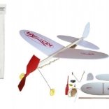 Wurfmodell Flugzeug Mücke mit Gummiantrieb