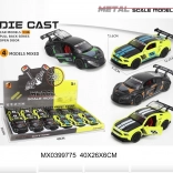 Metall-Rennauto 1:36 mit zu öffnenden Türen und Pull-Back-Antrieb