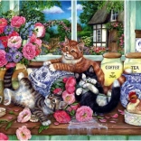 Anatolian Puzzle Katzen in der Küche 500 Teile