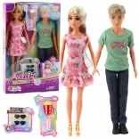 Anlily Mädchen mit Junge und Zubehör Set