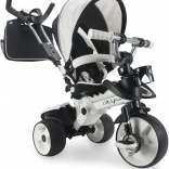 Kinder-Evolution-Dreirad mit Tretpedalen und Schiebestange City Max