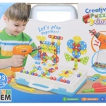 Schraub-Baukasten mit Bohrmaschine – 193 Teile