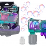 Lila Seifenblasenpistole mit Lichteffekten