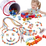 Klassische Welt Holzperlen zum Auffädeln - 96 Stk.