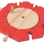 Vierspurige Drehscheibe