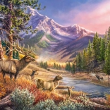 Puzzle Herbstlicher Umzug 1000 Teile