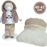 Kleidung für Puppe NEW BORN 40–42 cm – 5-teiliges Set mit wendbarem Kissen