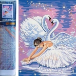 Diamantmalerei Schwanensee 30 × 40 cm