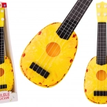 Ukulele für Kinder mit Ananasmotiv, gelb