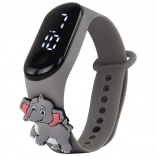 Touch-Uhr Grauer Elefant mit verstellbarem Armband