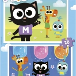 Springen Puzzle Milo 2x20 Teile