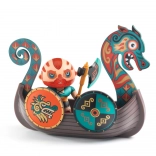 Djeco Arty Toys Figur Drak – Wikinger auf dem Schiff