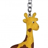 Hölzerner Schlüsselanhänger in Form einer Giraffe