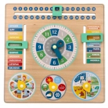 Holzbildender Kalender - Tafel für Kinder