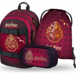 Schulset Harry Potter Hogwarts bordeaux – Rucksack, Federmäppchen und Beutel