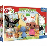 Puzzle Super Maxi beidseitig Bing und Freunde