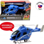 Polizeihubschrauber mit Schwungrad, Licht und Sound 20 cm MaDe