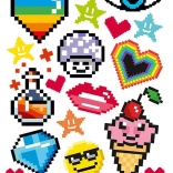 Aufbügelbilder Pixelmotive – 2 große Bögen