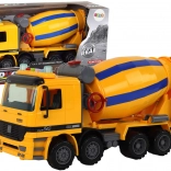 Oranger Betonmischer Drehende Trommel Sound- und Lichteffekte Baufahrzeug