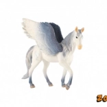 Weiß-grauer Pegasus – Kunststofffigur 14 cm