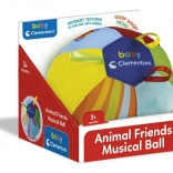 BABY CLEMENTONI weicher Musikball mit Tiergeräuschen (Ø 15 cm)