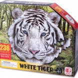 Konturenpuzzle Weißer Tiger 236 Teile