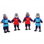 Bigjigs Toys mittelalterliche Ritter – Set aus Holzfiguren