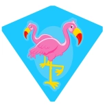 Flugdrachen Flamingo 68 × 73 cm