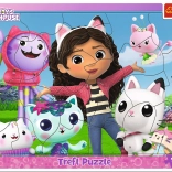 Puzzle 25 Teile mit Rahmen Lerne Gábi kennen