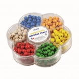 Detoa Holzperlen in Blütenform – bunte Kreativ‑Set zum Auffädeln