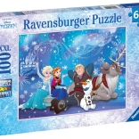 Puzzle Ravensburger Die Eiskönigin - Die Eismagie 100 Teile