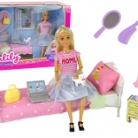 Puppe ANLILY – Schlafzimmer mit Zubehör und Möbeln
