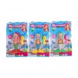 Meerjungfrau mit langen Haaren und glitzerndem Kleid