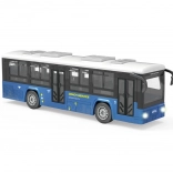 Blauer Bus mit Licht- und Toneffekten