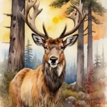 Diamantmalerei Hirsch 30x40cm