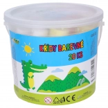 Runde Straßenkreiden 20 Stück im Eimer