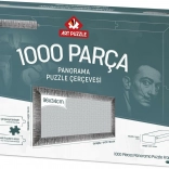 Rahmen für Puzzle 96x34cm Silber