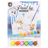 Malen nach Zahlen – Hunde am Meer, Set mit 2 Bildern